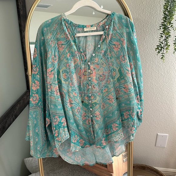 NWT Spell Farrah Blouse - Picture 2 of 8
